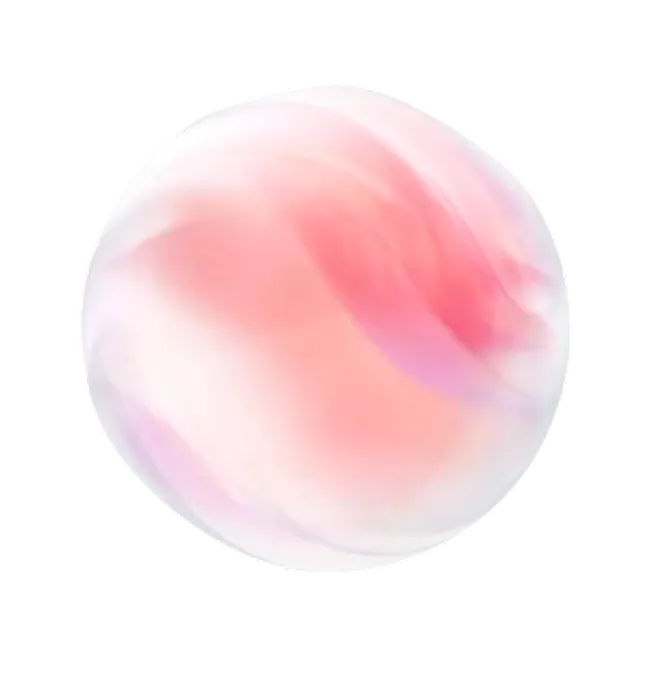 Abstract soft pink and white sphere representing the concept of AI-driven job application tools, emphasizing personalized communication and efficiency in the job search process.